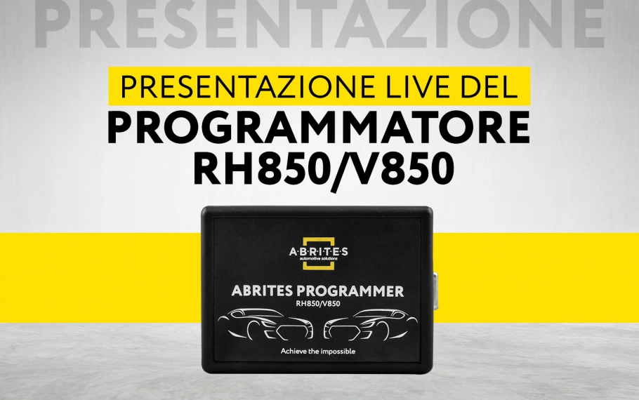 PRESENTAZIONE ONLINE DEL PROGRAMMATORE ABRITES RH850/V850!
