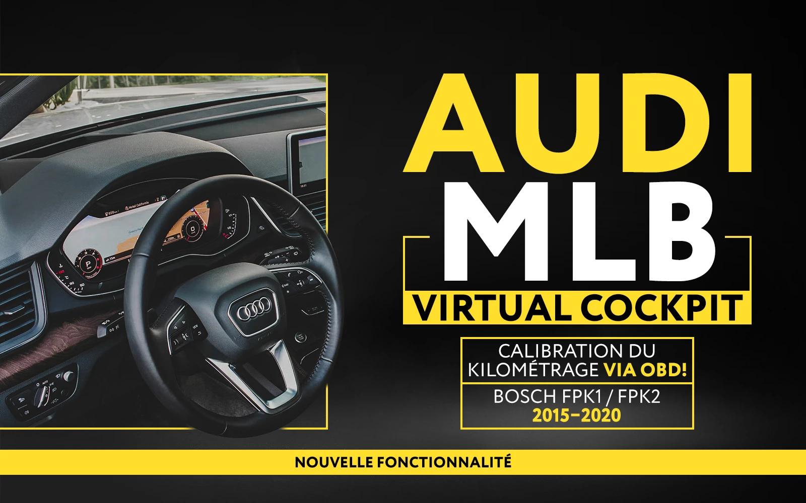 Calibrazione quadri strumenti Audi Virtual Cockpit via OBD