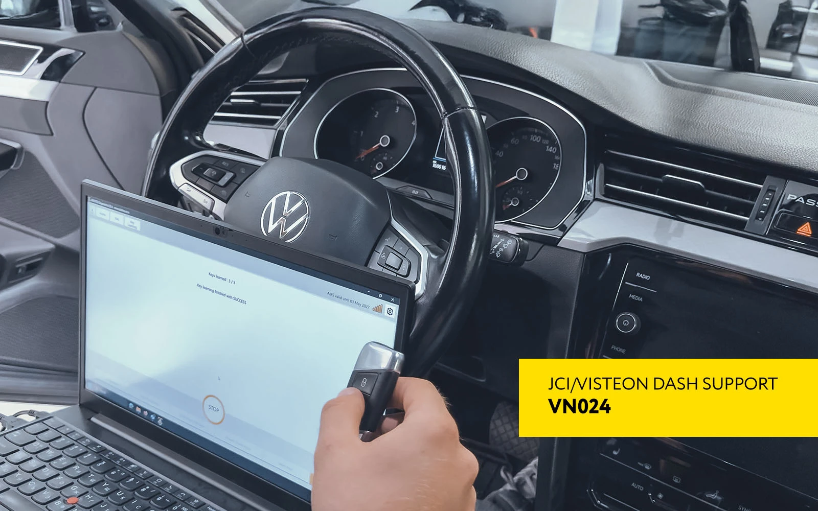 Nuovo: supporto quadri JCI/Visteon per programmazione chiavi auto