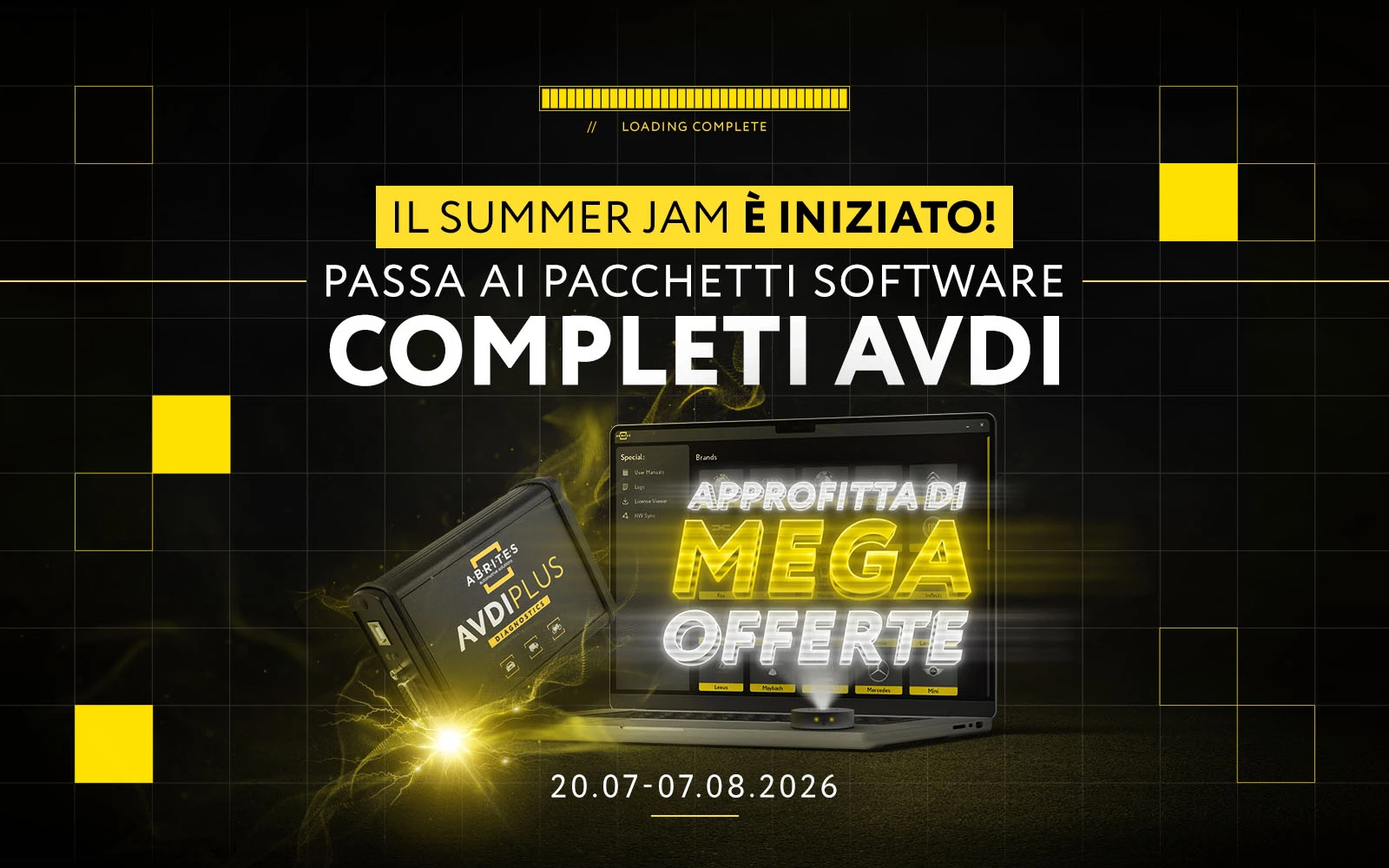 ABRITES Summer Jam 2026: Offerte Pacchetti AVDI