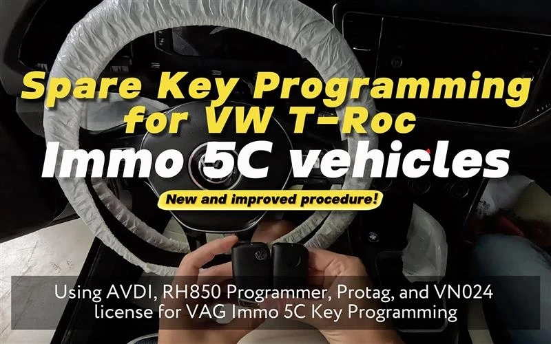 Novità: Programmazione migliorata delle chiavi VW Immo 5C con la licenza VN024