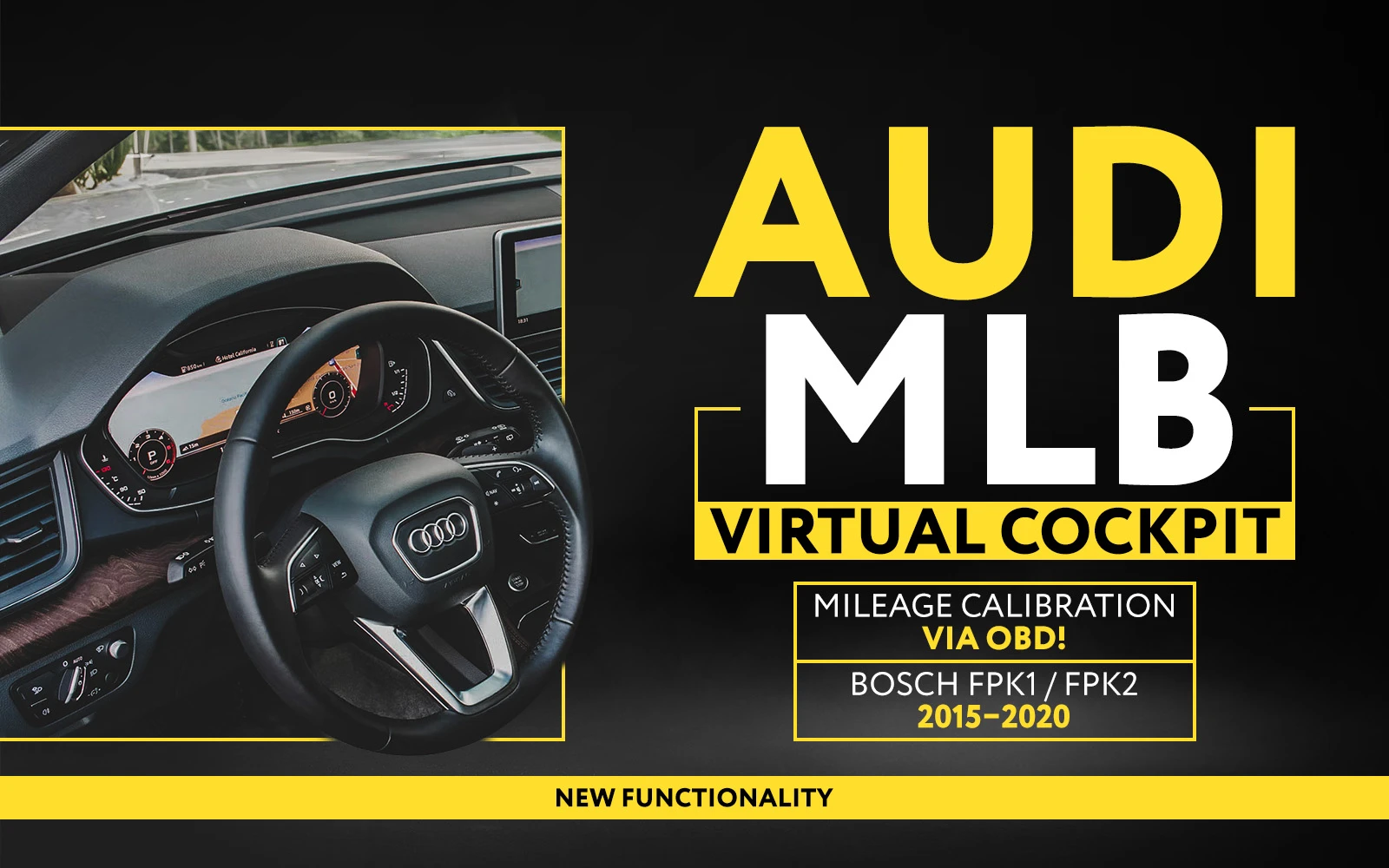 Calibrazione quadri strumenti Audi Virtual Cockpit via OBD