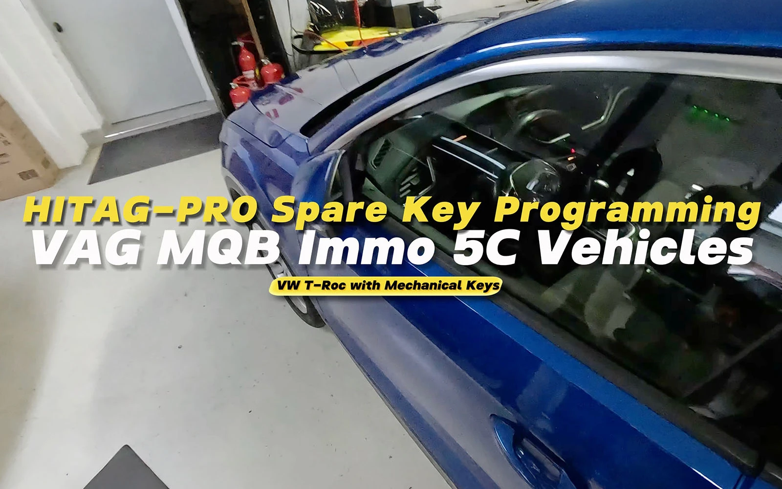 Nuovo Video: Come programmare chiave meccanica HITAG-PRO a una VW T-Roc (Immo 5C) Utilizzando AVDI?