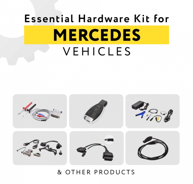 Kit hardware essenziale per veicoli passeggeri Mercedes-Benz di ABRITES