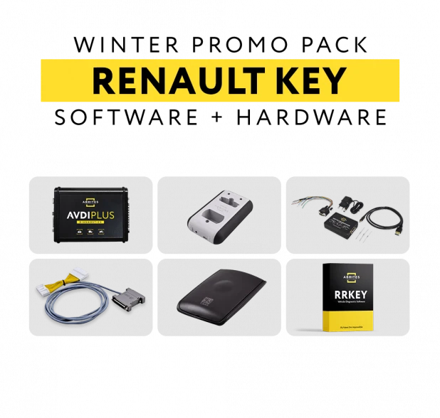 Pacchetto Promo Invernale per la Programmazione Chiavi per Veicoli Renault e Dacia da ABRITES
